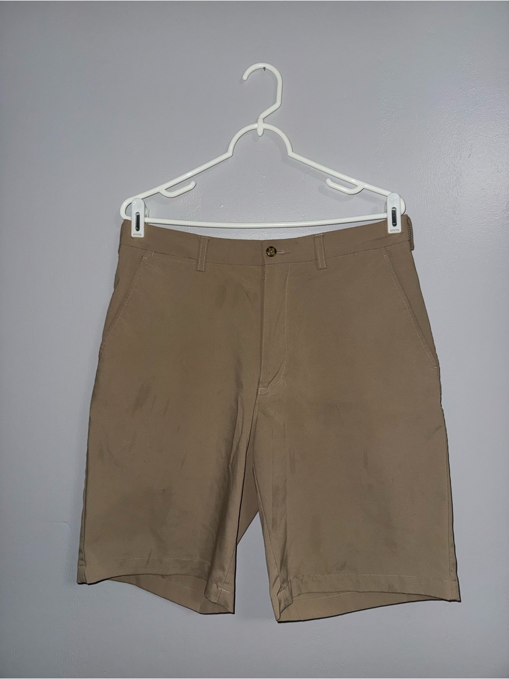 PGA Tour Men's Khaki Flat Front Shorts